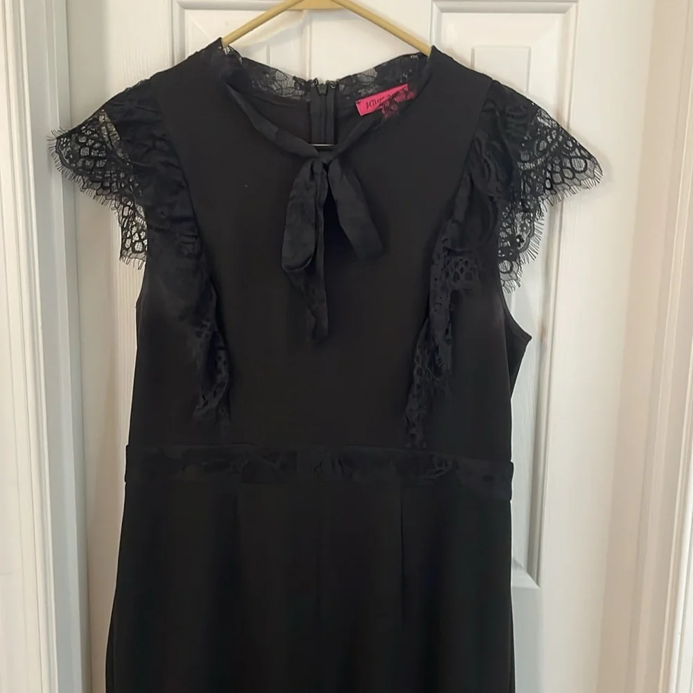 Black jumpsuit wide leg worn twice 12P - Picture 2 of 4